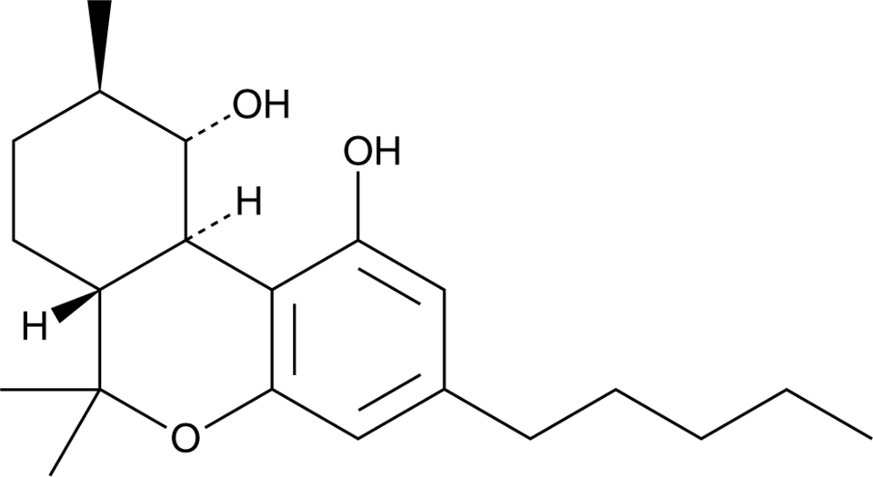 10-OH-HHC Hydroxy-Hexahydrocannabinol-Molekül